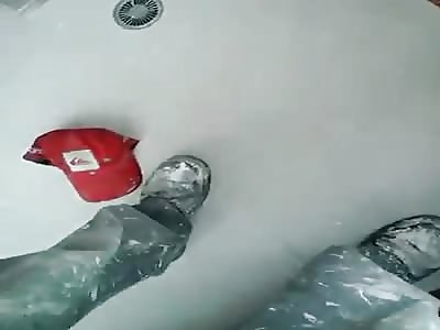 Worker films couple having sex in the pool