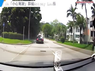 Driver sent pedestrian on hood and keep driving