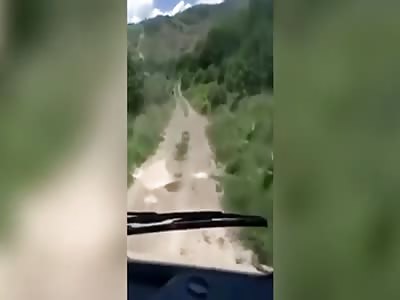 Footage Shows Moment Vehicle Carrying Azerbaijan Journalists Hit Landmine in Kalbajar