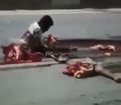 Holy Shit !! Guy Cut In Half And Still Alive