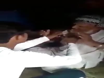 Hindu radicals in India beat and abuse an older Muslim man