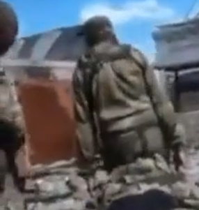 Russian Soldier Loses Leg To Ukrainian Landmine
