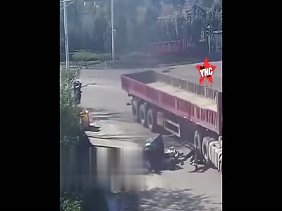 Unbelievable luck in the accident in China