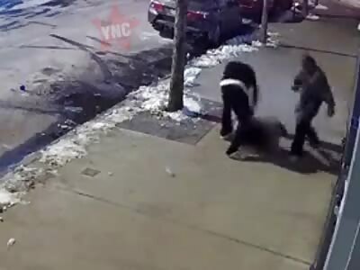 2 men stab and beat woman on Bronx street