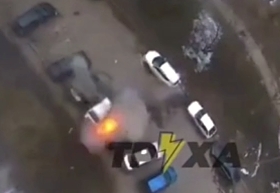 Cluster munitions landed in a car park in Kharkiv 