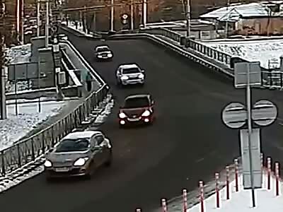 Fatal Car vs. Pedestrian collision in Vologda (Russia)