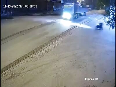 Motorcyclist in Yekaterinburg as a human torpedo