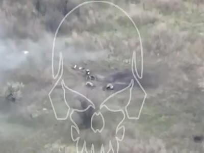 5 Wagners being hit by a Ukrainian ATGM