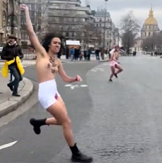 Femen against abortion in Paris