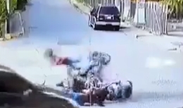 Bad luck for the biker