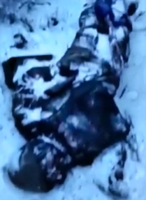 Frozen Russian bodies found in a trench in Ukraine