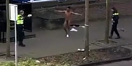 The Dutch police didn't appreciate this naked dude