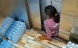WTF: The elevator accident, god knows if she survived...