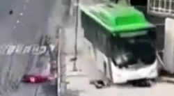 Bus kills 5 pedestrians (clean version)