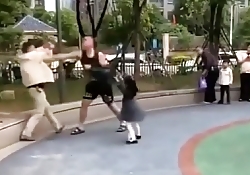 Toddler Begs Father not to Fight before he's KO'd