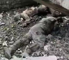 Russian soldier shows many bodies of the mobilized