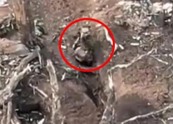 Russian Soldier Folds 2 Ukrainians In Bakhmut