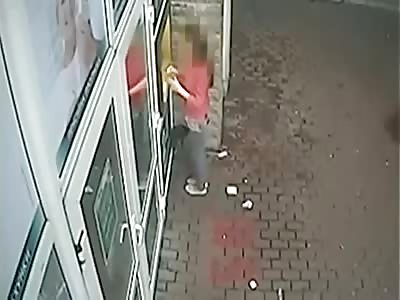 Woman kidnapped in Russia, caught on CCTV.