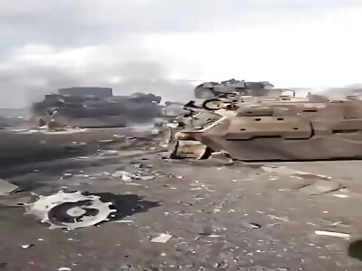 Various Military Vehicles Destroyed
