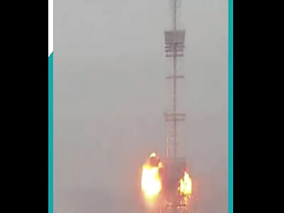 Russian Attack on Kiev TV Tower Kills Five (different angle).