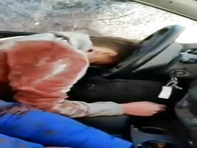 Two Ukrainian Civilians Killed in a Car