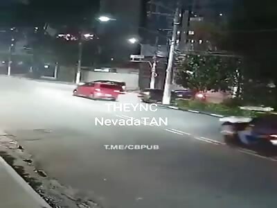 They tried to rob him, he runs them over. run over robbers