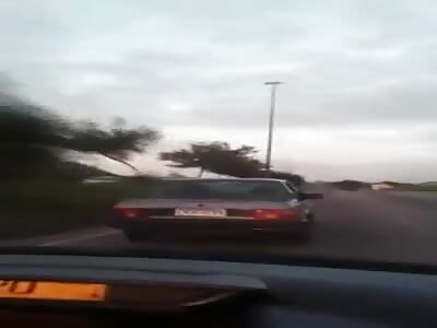 Final Destination, Occupants Try to Overtake Old Car.