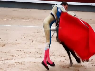 The Bullfighter Ginés Marín, Gored In His First Bull In Las Ventas