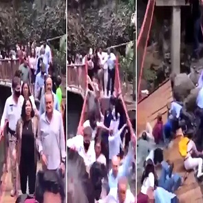 Dozens Tumble as Mexican Footbridge Collapses During Opening Ceremony