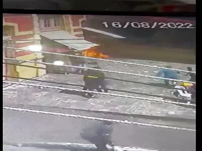 Man set fire to Brazilian store and was beaten