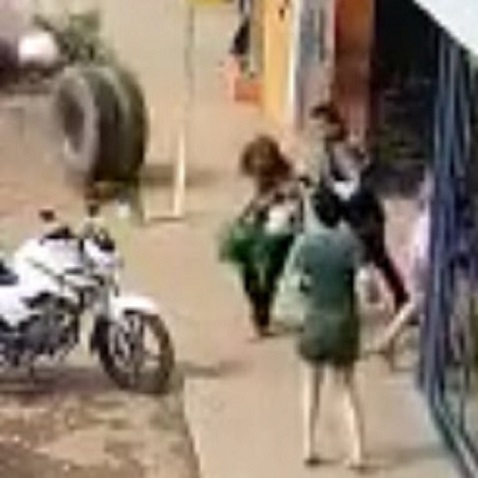 Woman Knocked Out By Flying Wheel.