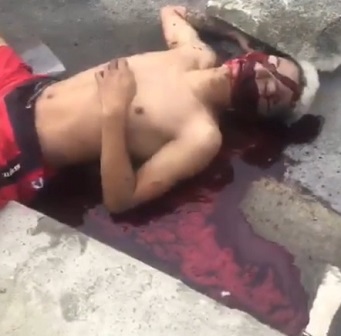 Seconds After Street Execution In Brazil