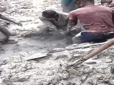 Young man BURIED by collapse in gold mine 