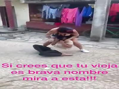 Women fighting in the Favela.