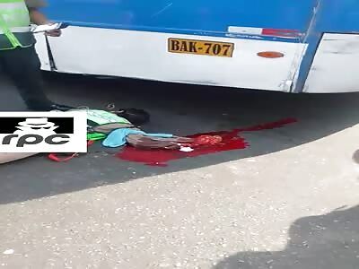 Bus smashed policewoman's arm