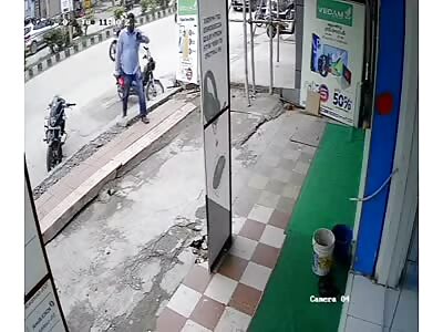 Man avoids floor collapse