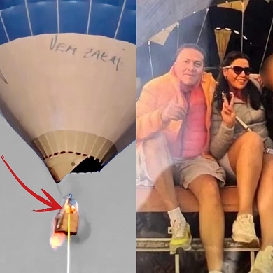 Hot Air Balloon Catches Fire Mid-Air In Mexico, Passengers Jump Off,Two Dead.