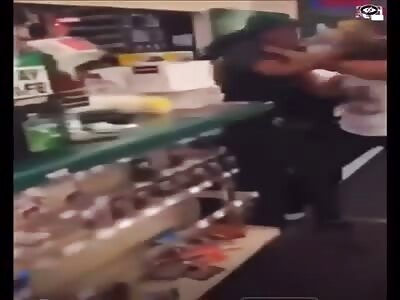 Employee shoots lady after being attacked 