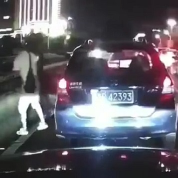  Man Gets Out of Car to Jump off Bridge.