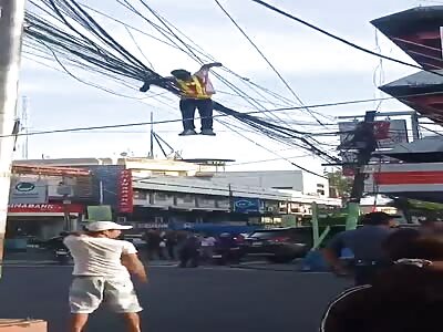 Man Found Suspended in Air After Electrocution