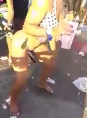 Somewhere in Rio a Dirty Whore Rubs Her Ass on Drug Deales Guns