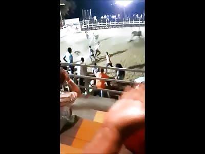 Rodeo Rider gets Bucked off Bull and Breaks his Neck Twice 