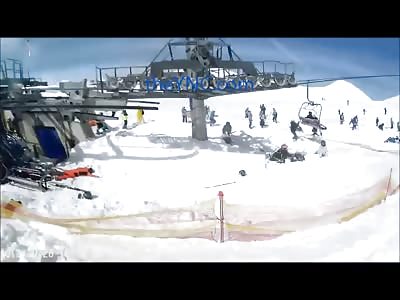 Amazing Ski Lift from Hell Tosses Bodies Everywhere (Full Video) 