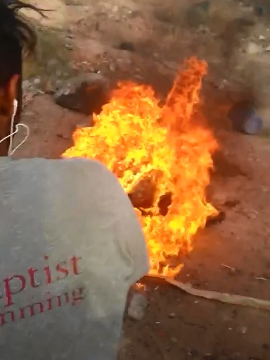 Corpse of ISIS Dismembered, Cursed, then Set Ablaze 