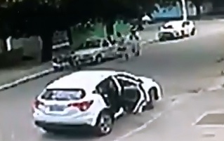 From Behind Execution in Brazil of Man..One gets Lucky and gets Away 