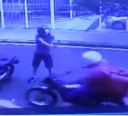 Quick Stop and Kill of Motorcycle Delivery Man