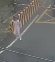 Crazy Bitch in Pink Ends it by Laying Down on Tracks