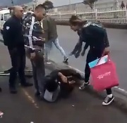 Pervert Beaten by a Woman After Touching Her Ass  on Bus