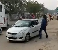 Road Rage Beating in India