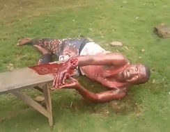 WHOA! Hand Chopped Off with Machete Then Stabbed. (RAW VIDEO)
